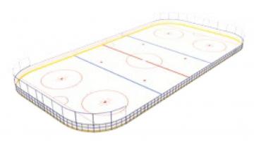 Хоккейная площадка из стеклопластика R-5,0 м Хп-002 фото